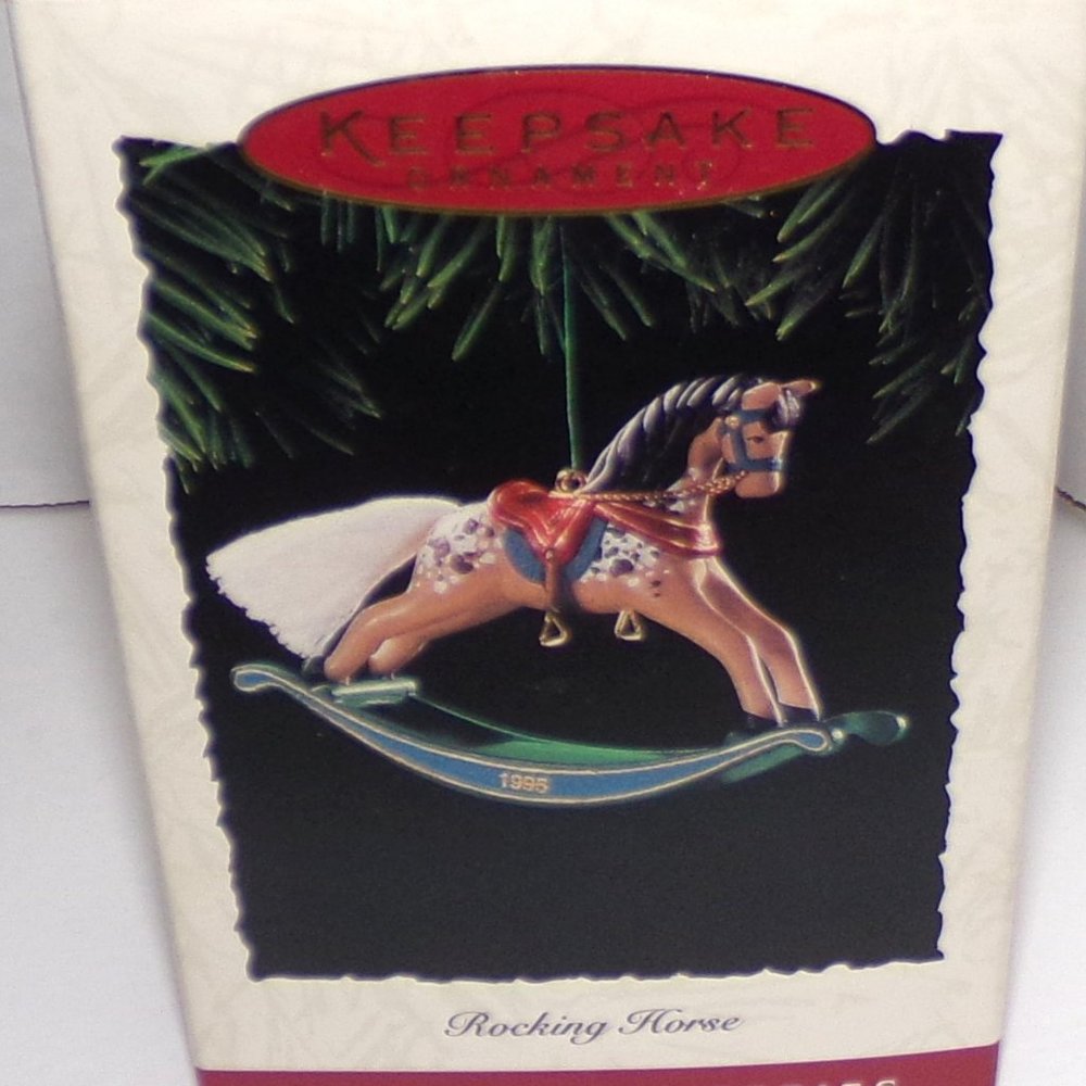 HALLMARK KEEPSAKE ORNAMENT "ROCKING HORSE" VERY NICE HOLIDAY TREASURE!